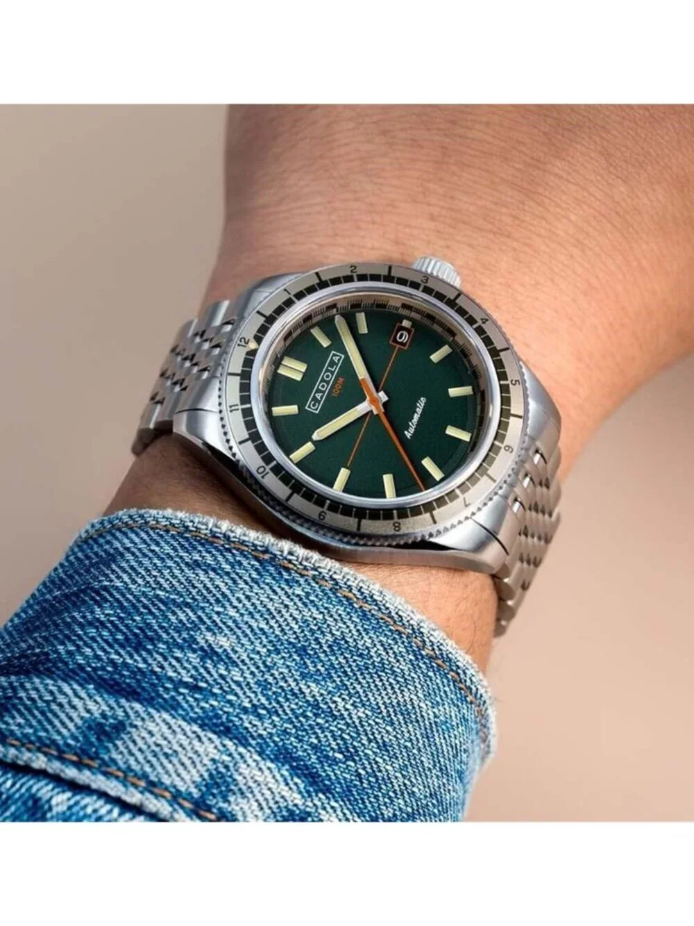 NWT Cadola Ahrens Automatic Green Dial Men's Watch